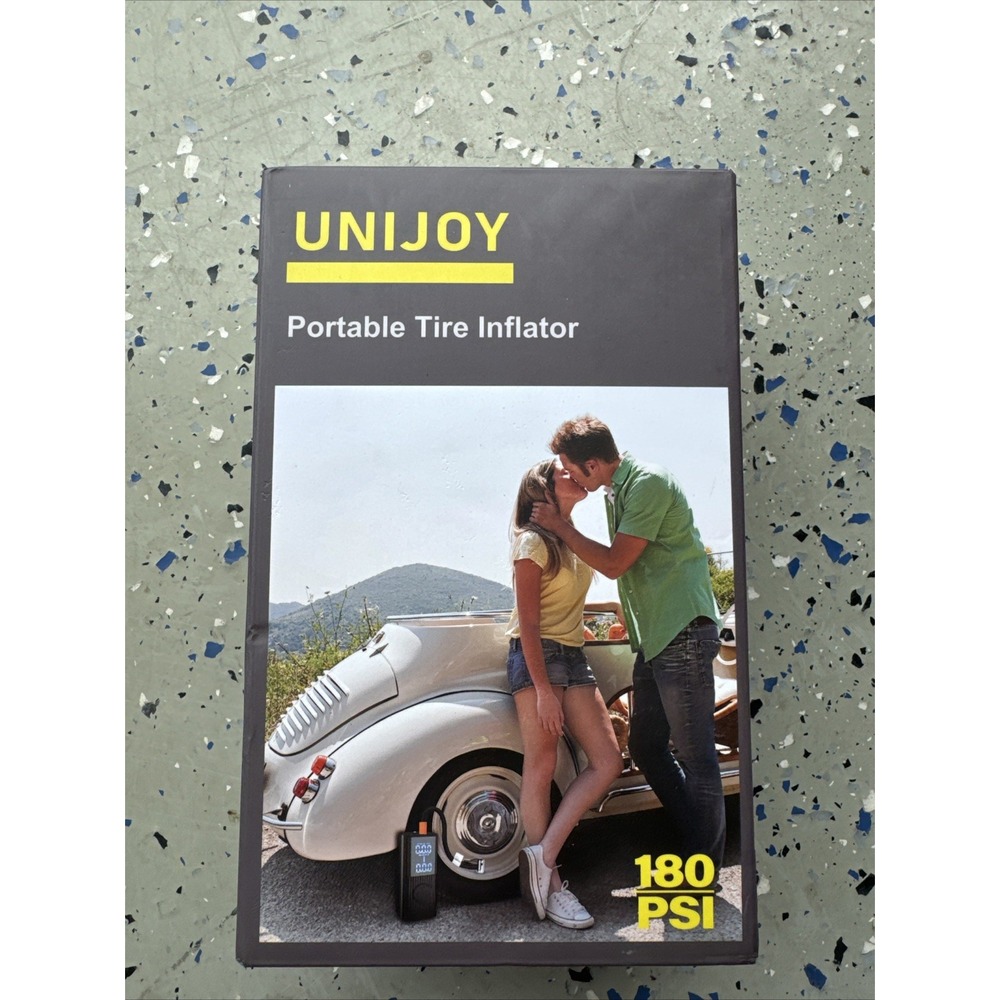 Unijoy Tire Inflator Portable Air Compressor 3x‎ Fast Car Tire Pump New